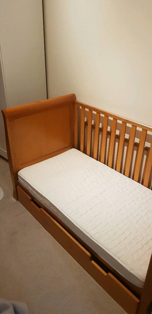 obaby lincoln sleigh cot bed